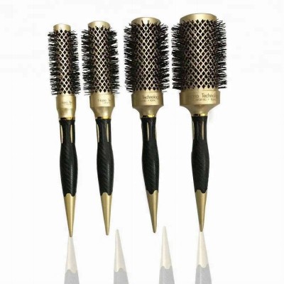 New professional ceramic plastic nylon hair brush