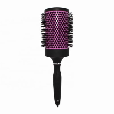 Professional customize heat resistance salon nano technology ceramic round ionic hair brush