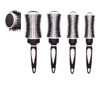 round nylon mixing baor hair bristle beard brush detangling