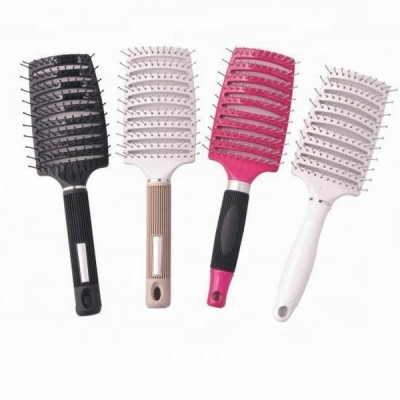 Anti-static personalize curve detangling nylon hair brush