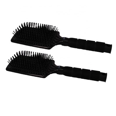 wholesale plastic extension hair massage paddle brush private label hair brush