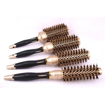 best sellers brush ionic ceramic hair straightener brush nylon mixed boar bristle