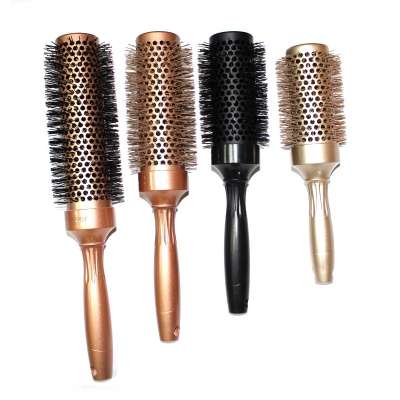 detangling hair brush custom logo professional salon use heat resistance ceramic hair brush