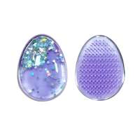 Egg Shape detangle plastic hair brush