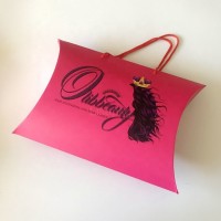 Custom hot-pink  Magnetic Clip Package Boxes For Hair Extensions