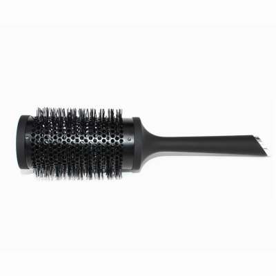 professional round barrel ceramic nylon bristle hair wood brush