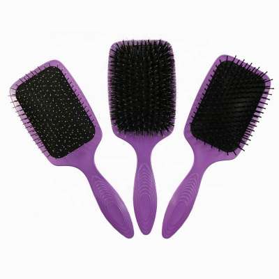 Customized Natural Boar Bristle Hair Brush Detangling hairbrush For Women