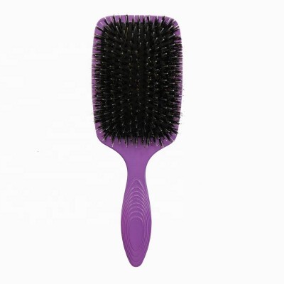 natural pure boar bristle paddle hair brush cheap custom label hair brush for massage