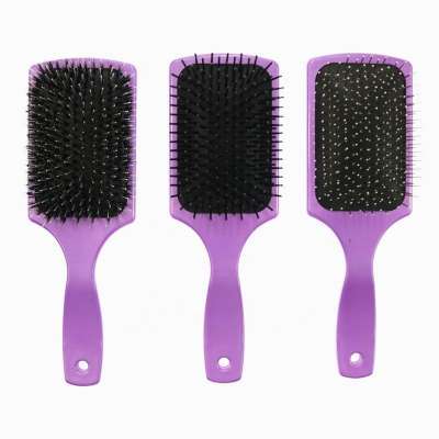 2020 hot sale plastic with metal steel pins paddle hair brush