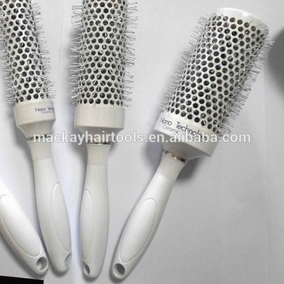 new design ceramic round travel hair brush